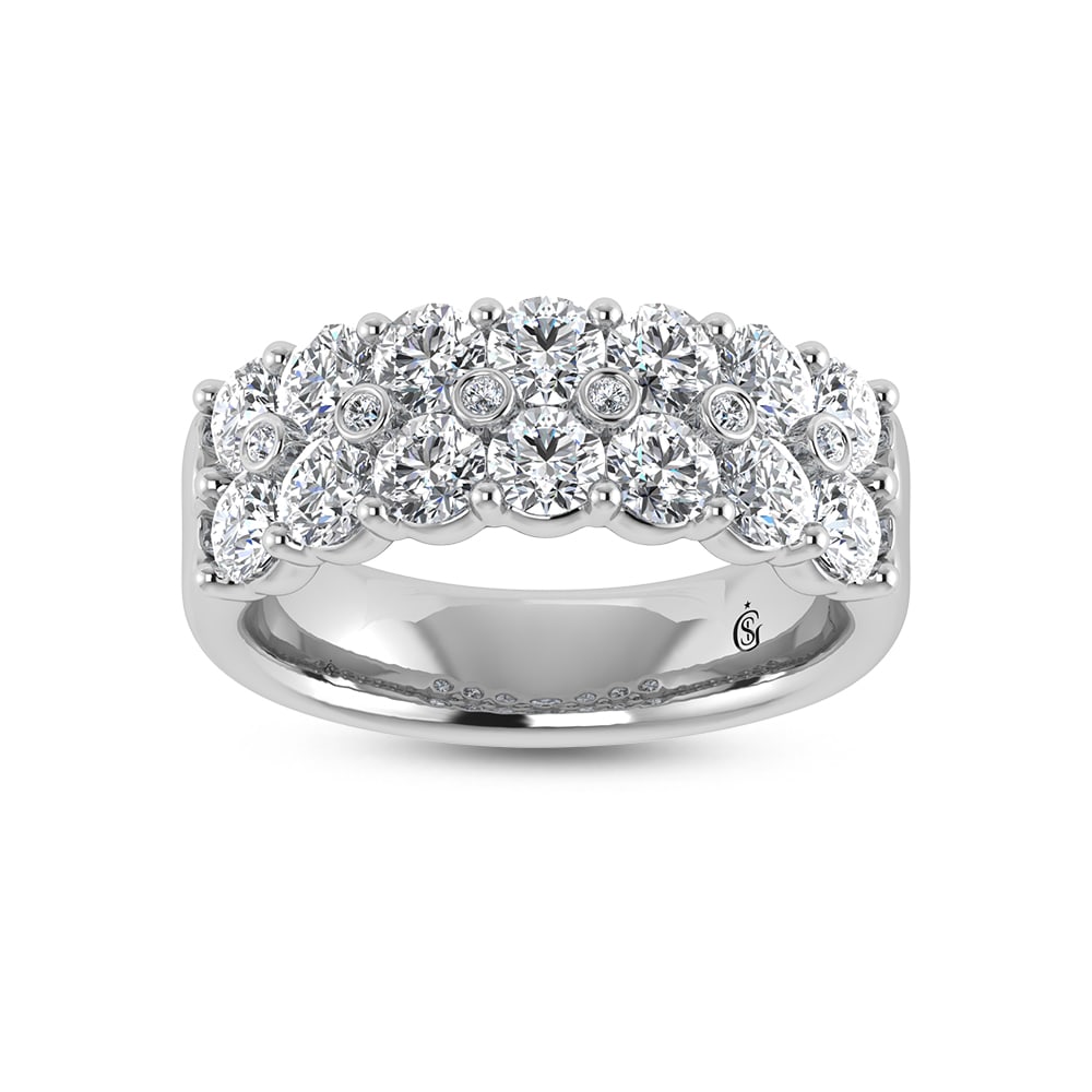 14K White Gold Diamond 1 3/8 Ct.Tw. Fashion Ring (1 of 4)