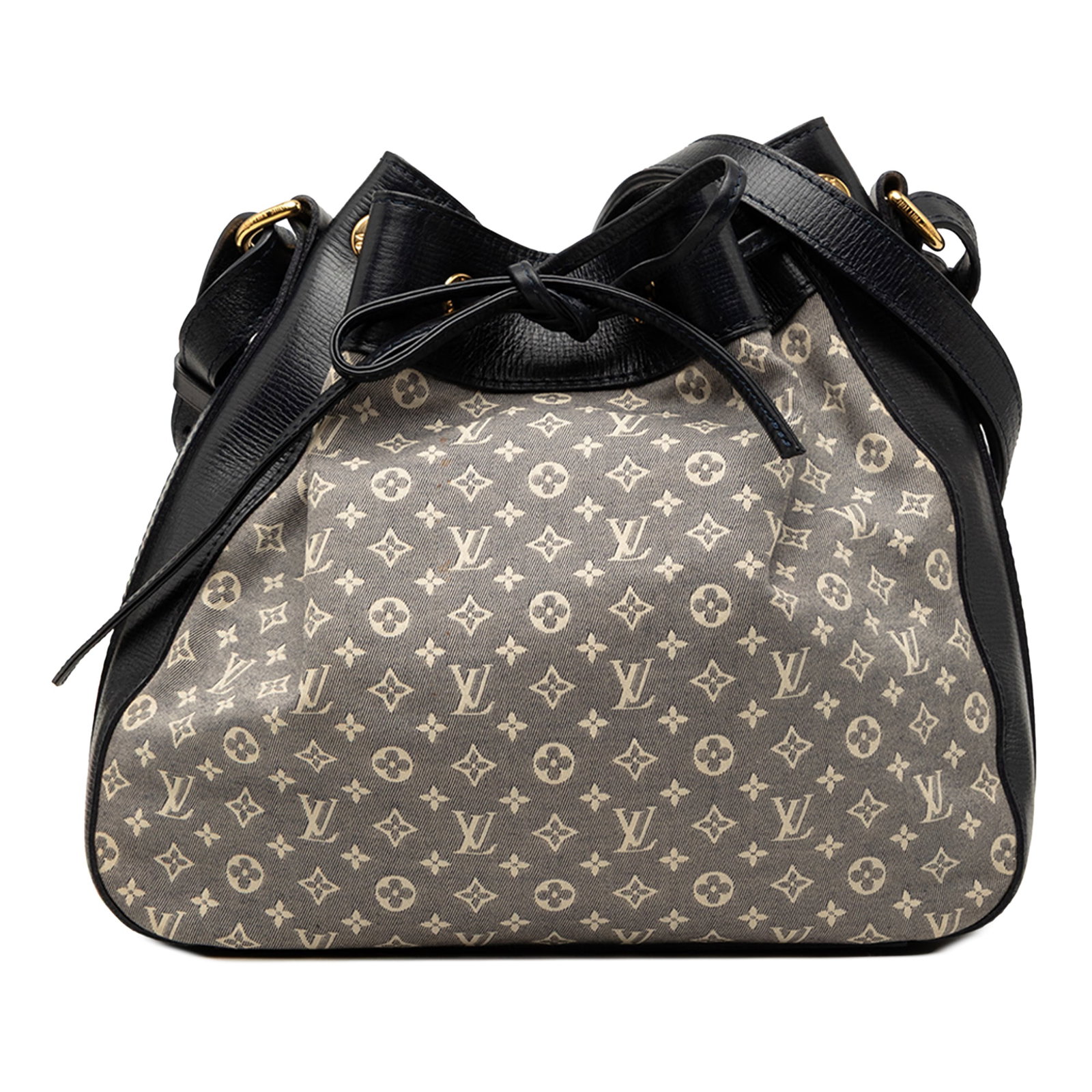 Louis Vuitton Noe PM Monogram Mini Lin Idylle Shoulder Bag: Louis Vuitton Noe PM Monogram Mini Lin Idylle Shoulder Bag Louis Vuitton Monogram Mini Lin Idylle Noe PM bag crafted with a monogram mini lin canvas body and leather trim. It features a flat leather s