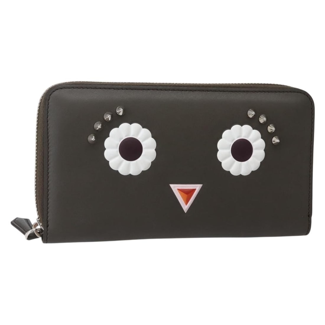 FENDI Hypnotize Gray Leather Long Wallet Authentic Italy (1 of 18)
