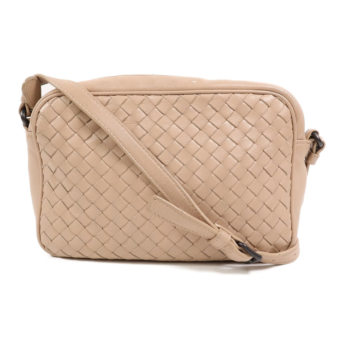 Pink Lambskin Shoulder Bag Bottega Veneta SHW: Pink Lambskin Shoulder Bag Bottega Veneta SHW Bottega Veneta shoulder bag in pink lambskin (sheep leather). It features a shoulder strap measuring 110-120 cm and includes one inside zip pocket. The ba