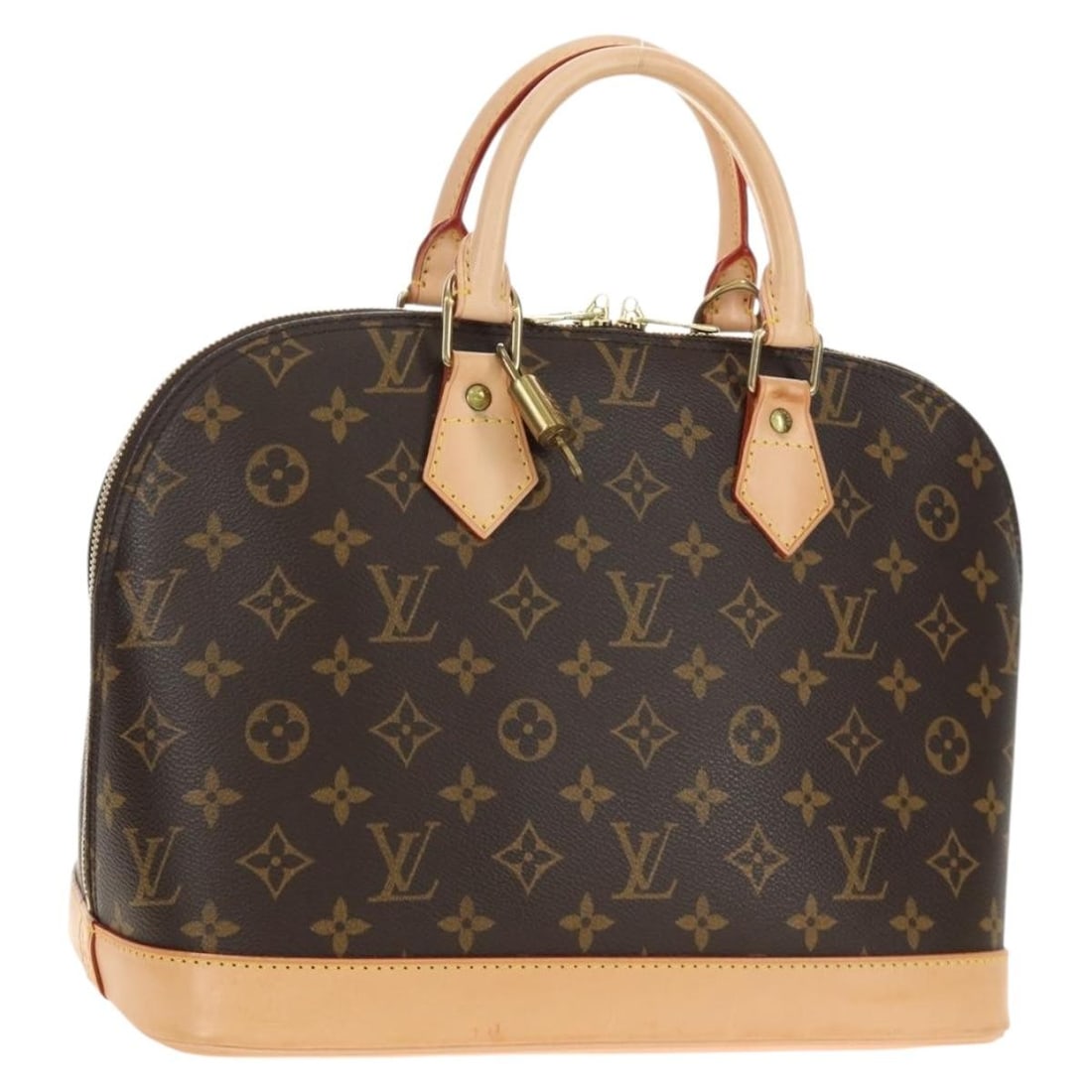 Louis Vuitton M51130 Alma Monogram Canvas Handbag with Dust Bag: Louis Vuitton M51130 Alma Monogram Canvas Handbag with Dust Bag This Louis Vuitton Alma hand bag is crafted in Monogram Canvas and presented in the classic Monogram colorway. Made in France, it comes 