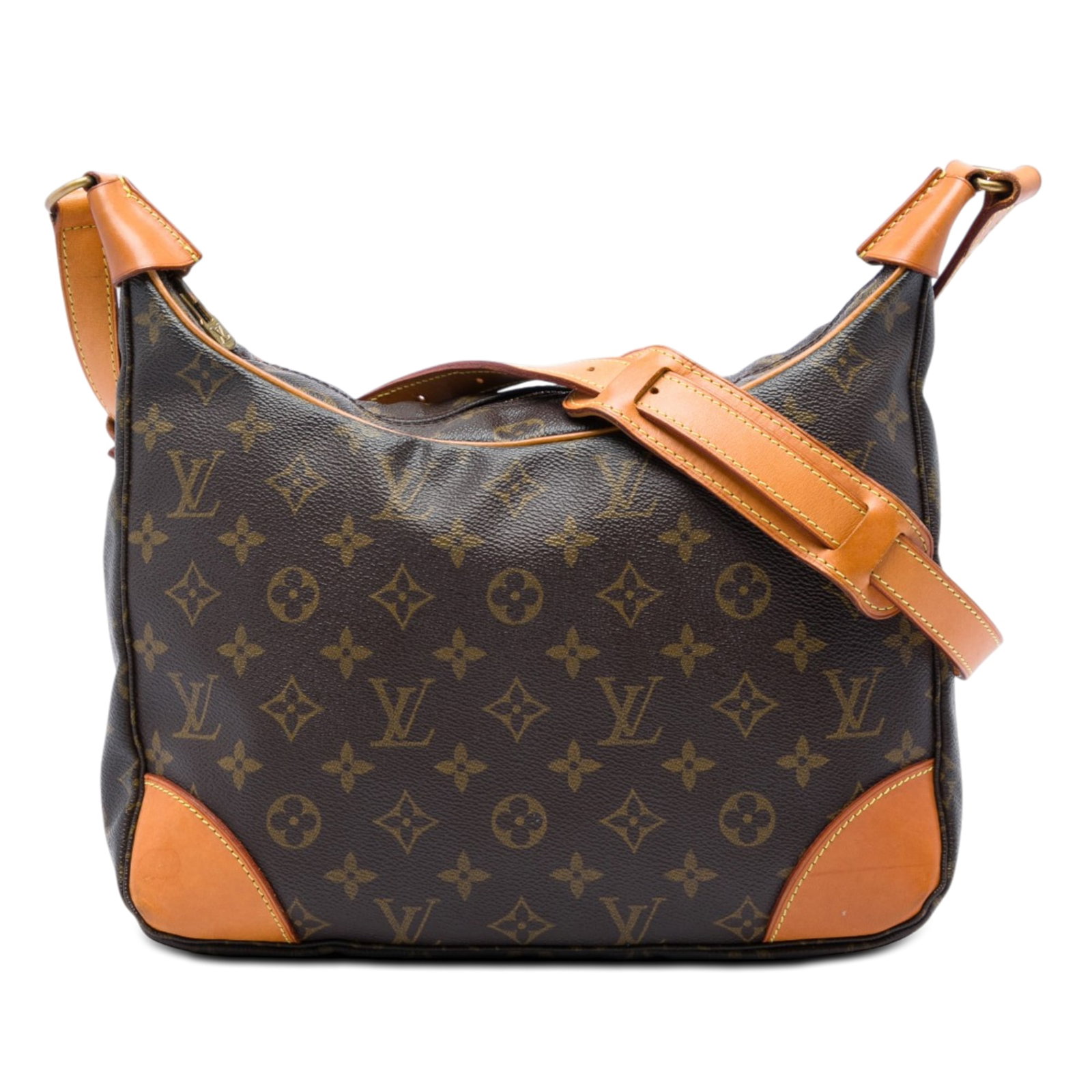 Louis Vuitton Boulogne 30 Monogram Shoulder Bag: Louis Vuitton Boulogne 30 Monogram Shoulder Bag Louis Vuitton Monogram Boulogne 30 shoulder bag crafted with a monogram canvas body and vachetta leather trim. It features an adjustable vachetta leathe