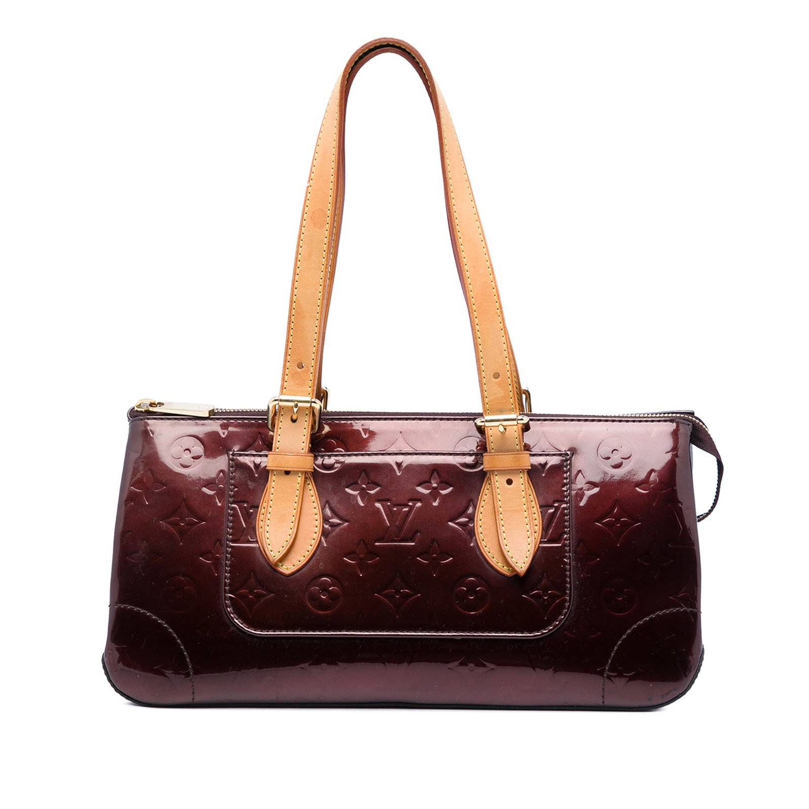 Louis Vuitton Rosewood Avenue Monogram Vernis leather shoulder bag: Louis Vuitton Rosewood Avenue Monogram Vernis leather shoulder bag Louis Vuitton Monogram Vernis Rosewood Avenue shoulder bag crafted in vernis leather with flat vachetta leather shoulder straps, a to