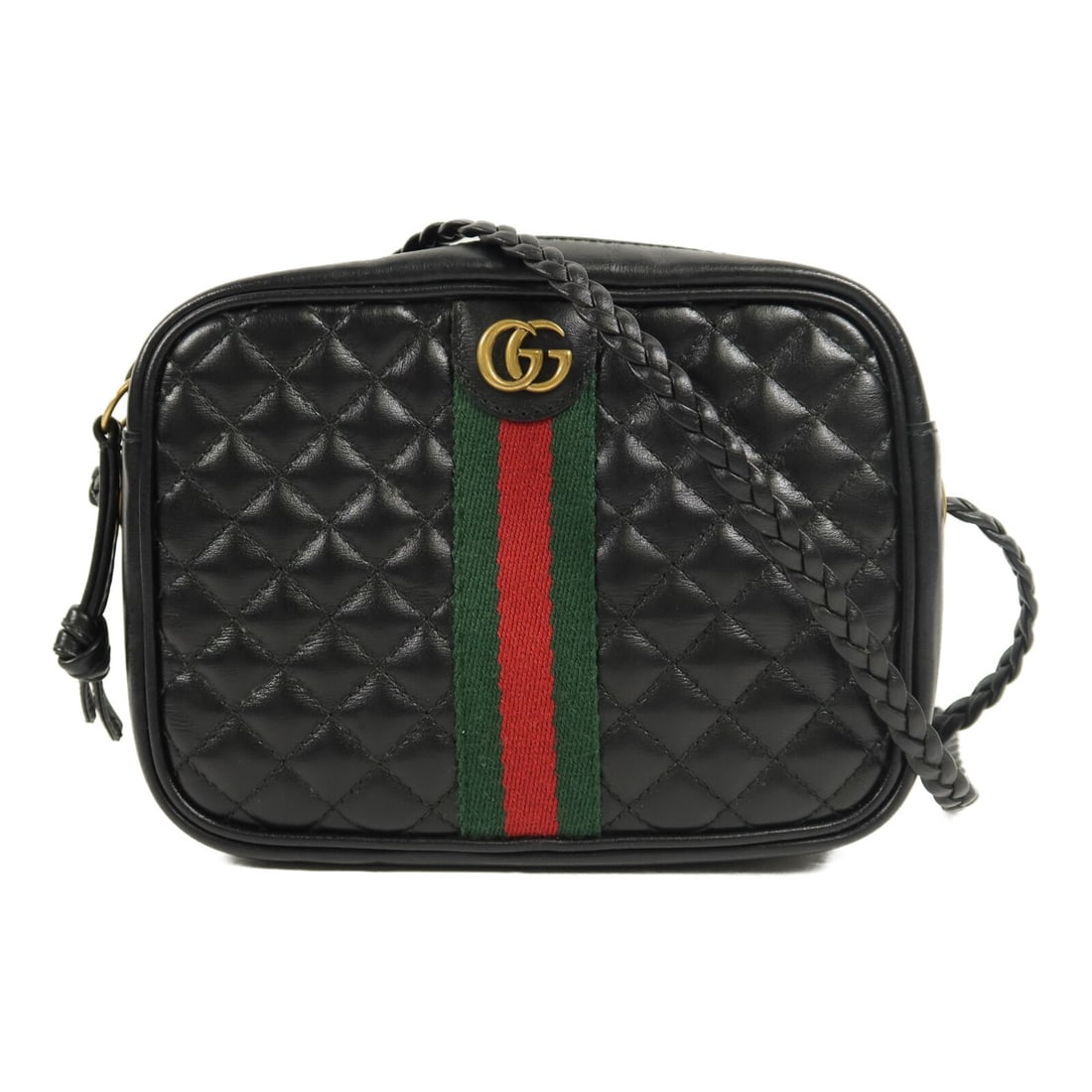 GUCCI 536441 GG Shoulder Bag Black Calfskin Leather: GUCCI 536441 GG Shoulder Bag Black Calfskin Leather Gucci GG shoulder bag in black calfskin leather with a compact silhouette and interior card slots. Made in Italy, this women's shoulder bag is ident