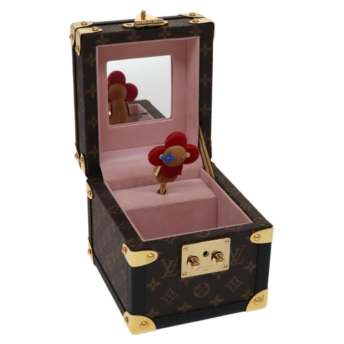 Louis Vuitton GI0267 Boite Amsik Monogram Canvas Music Box: Louis Vuitton GI0267 Boite Amsik Monogram Canvas Music Box Louis Vuitton music box in Monogram Canvas, made in Italy. It comes with a dust bag and is identified by product no. GI0267 and serial no. VB