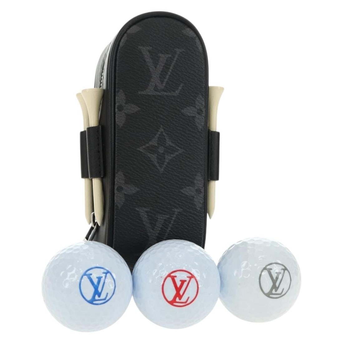 Louis Vuitton GI0344 Monogram Eclipse Andrews Golf Bag Charm (1 of 18)
