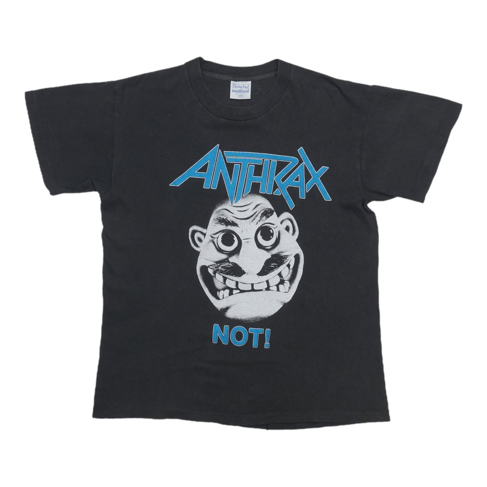 Anthrax 1986 Spreading The Disease Tour Vintage Black T Shirt Large: Anthrax 1986 Spreading The Disease Tour Vintage Black T Shirt Large Authentic vintage 1986 Anthrax Spreading The Disease World Tour shirt from the 1980s. This original single-stitch shirt is not a mod