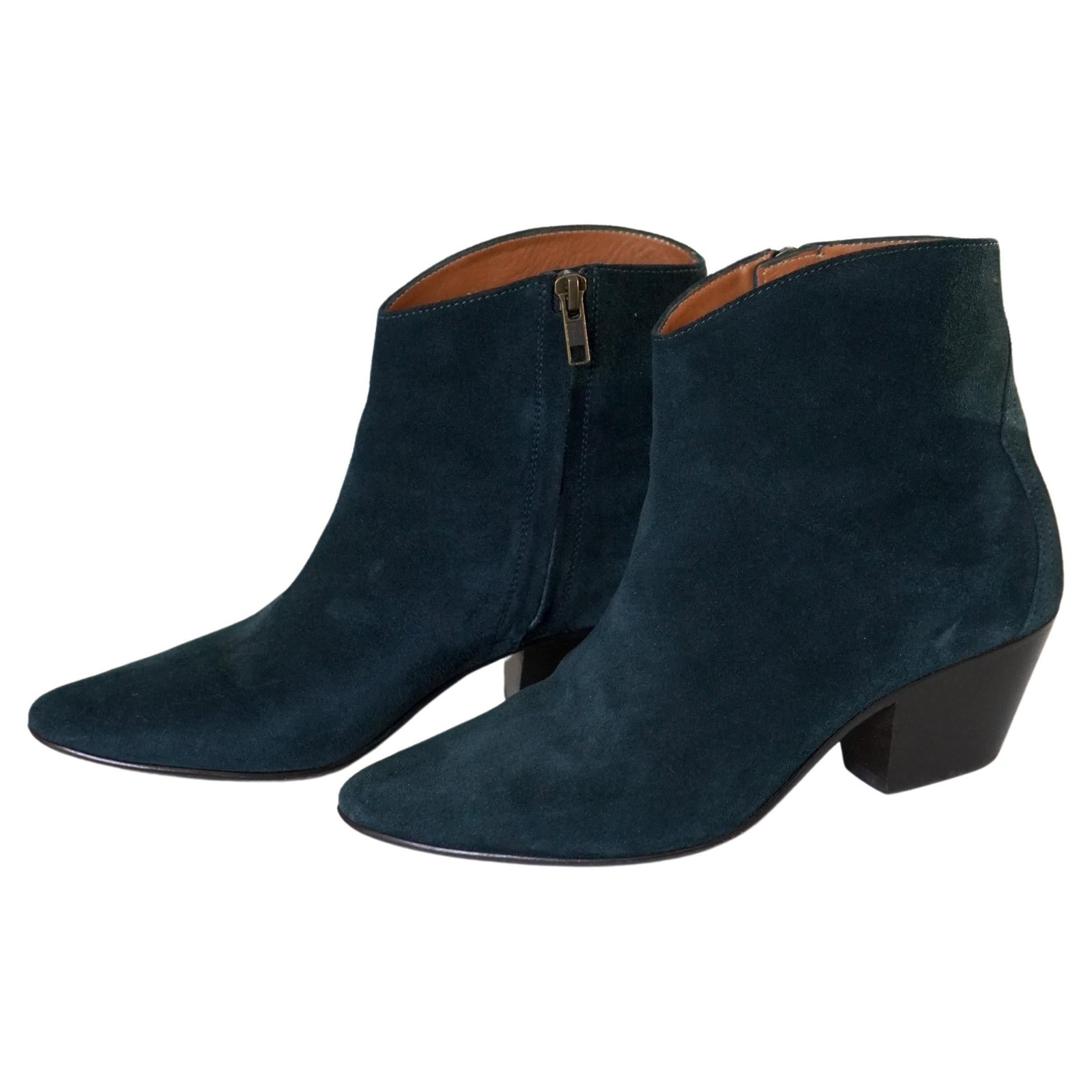 Isabel Marant Blue Leather Ankle Boots EU 39 with Box (1 of 8)