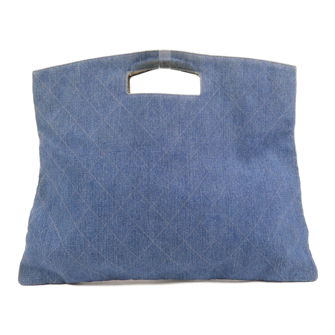CHANEL CC blue denim vintage handbag: CHANEL CC blue denim vintage handbag Vintage CHANEL CC handbag in blue denim with a blue frame color. Designed for women, this regular-size handbag was made in France, with country of origin listed as