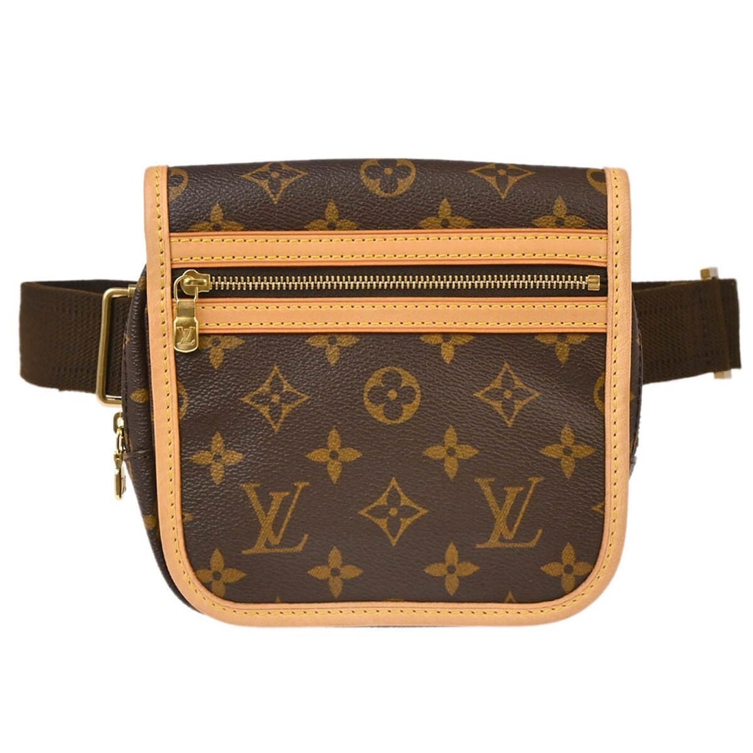 Louis Vuitton Bosphore Monogram Bum Bag Brown M40108: Louis Vuitton Bosphore Monogram Bum Bag Brown M40108 Louis Vuitton Bosphore waist bum bag in brown monogram canvas with leather trim. This small women's bag features a flap, zipper, and magnet closure