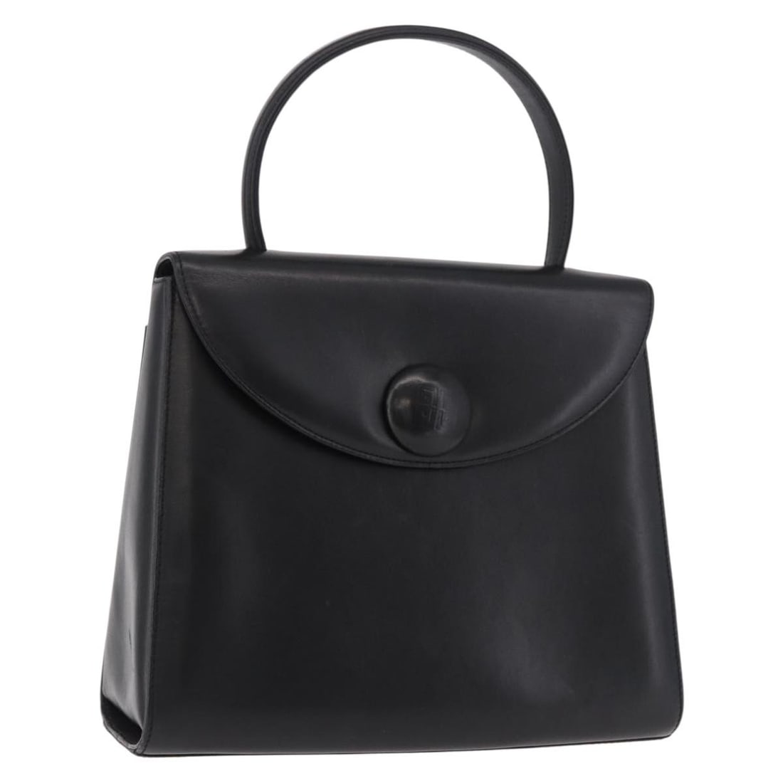 Givenchy Black Leather Hand Bag Gold Tone Hardware: Givenchy Black Leather Hand Bag Gold Tone Hardware Givenchy women's hand bag in black and gold leather, made in Italy. The bag measures approximately 24 cm W x 20 cm H x 9 cm D, with a handle drop of 