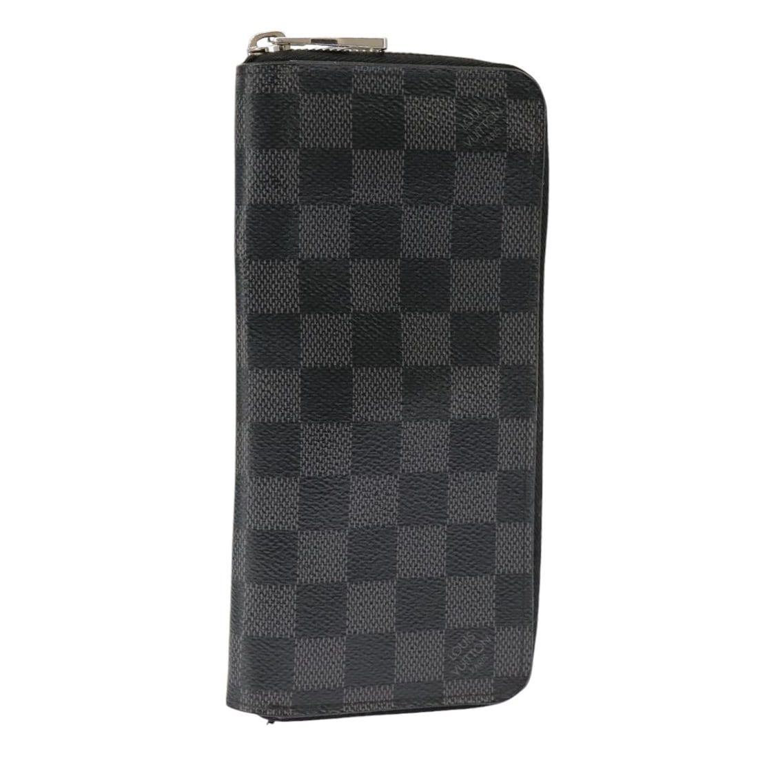 Louis Vuitton Damier Graphite Canvas Zippy Wallet Vertical Unisex Gray: Louis Vuitton Damier Graphite Canvas Zippy Wallet Vertical Unisex Gray The Louis Vuitton Zippy wallet vertical in Damier Graphite is a unisex accessory crafted from gray canvas. This wallet features a