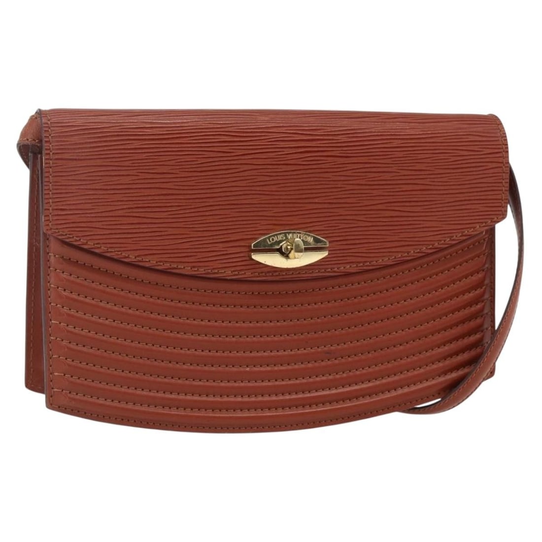 Louis Vuitton Prebourg Epi Leather Shoulder Bag Brown M52563: Louis Vuitton Prebourg Epi Leather Shoulder Bag Brown M52563 Louis Vuitton Prebourg shoulder bag in brown Epi leather. This women's bag is made in France and includes a shoulder strap. Condition is ra