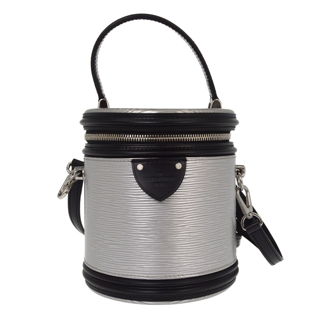 Louis Vuitton Cannes Leather Handbag Silver (1 of 8)
