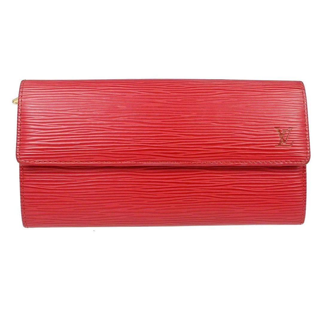 Louis Vuitton M63577 Porte Monnaie Credit Epi Leather Red Wallet: Louis Vuitton M63577 Porte Monnaie Credit Epi Leather Red Wallet Louis Vuitton Porte Monnaie Credit wallet in red Epi leather. This women's wallet features an interior coin pocket and additional pocke