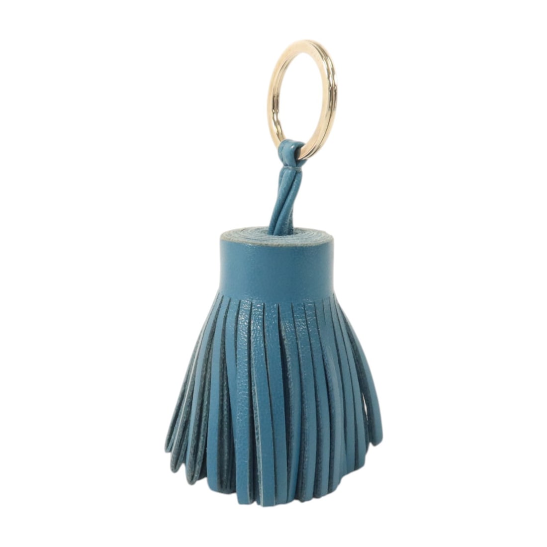 Hermes Carmen Blue Lambskin Charm with Storage Box (1 of 8)