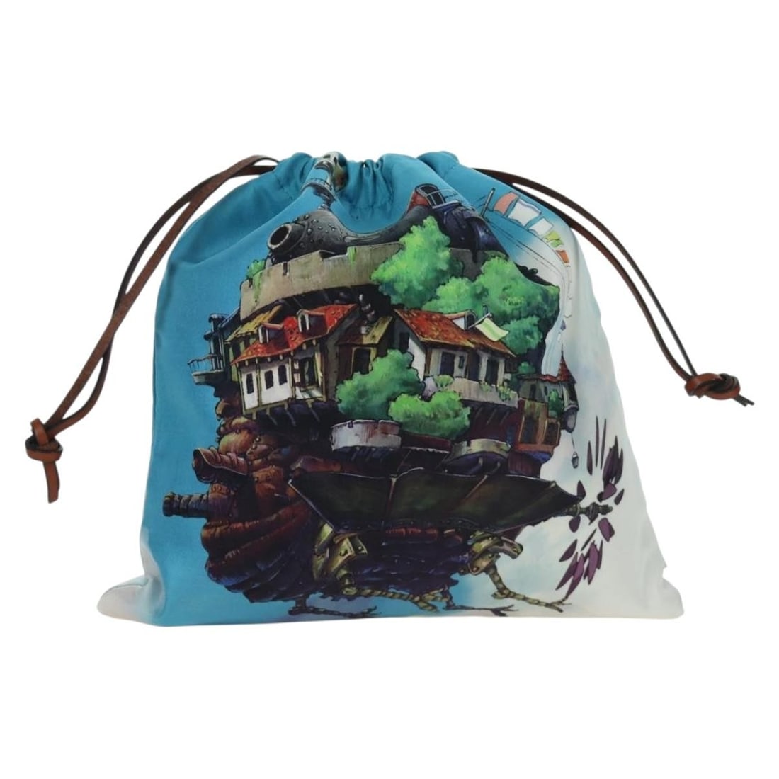 LOEWE Howl's Moving Castle Canvas Pouch Multicolor Dust Bag: LOEWE Howl's Moving Castle Canvas Pouch Multicolor Dust Bag This LOEWE pouch features a multicolor canvas exterior and is designed for women. It comes with a dust bag and was made in Spain. The item i