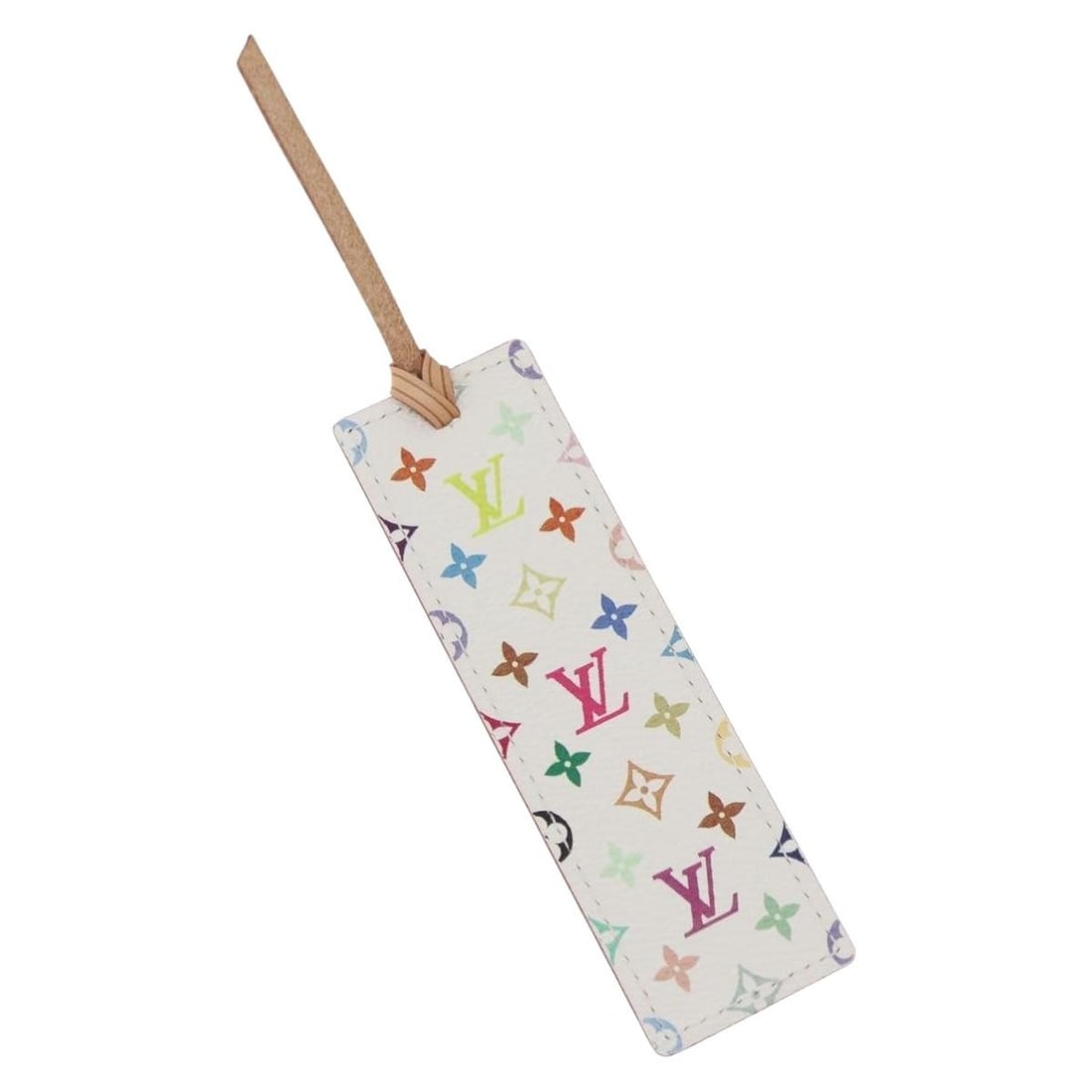 Louis Vuitton M99196 Monogram Multicolor Canvas Bookmark White (1 of 8)