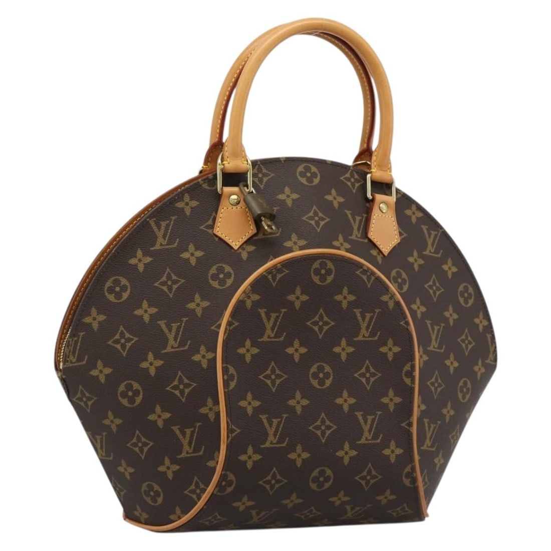 Louis Vuitton M51126 Ellipse MM Monogram Canvas Handbag: Louis Vuitton M51126 Ellipse MM Monogram Canvas Handbag Louis Vuitton Monogram Ellipse MM Hand Bag in Monogram Canvas, made in France. This women's handbag comes with a dust bag, padlock, and one key.