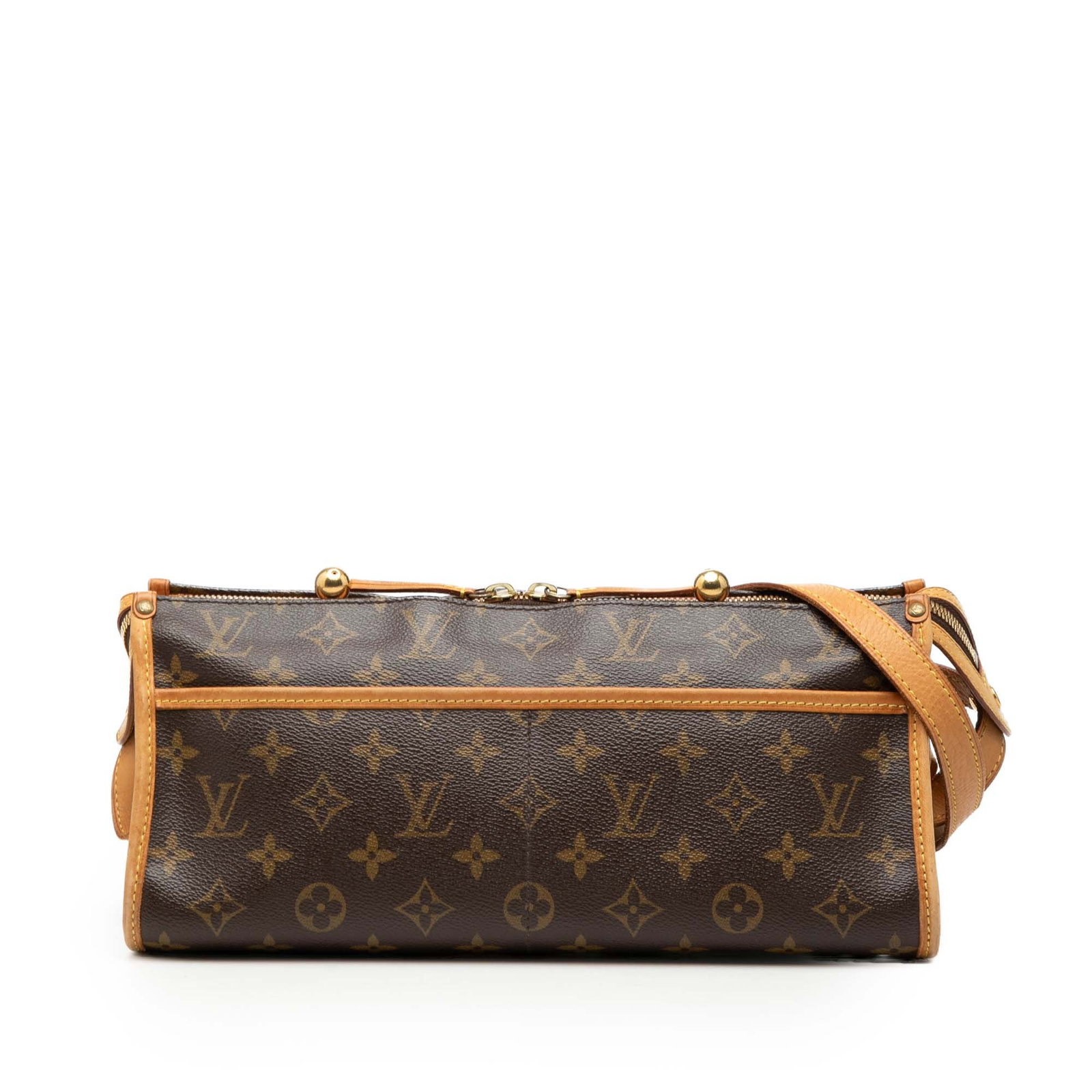 Louis Vuitton Popincourt Long Monogram Canvas Shoulder Bag Brown: Louis Vuitton Popincourt Long Monogram Canvas Shoulder Bag Brown The Louis Vuitton Monogram Popincourt Long is a horizontal bag crafted from signature monogram canvas with vachetta leather trim. It fe