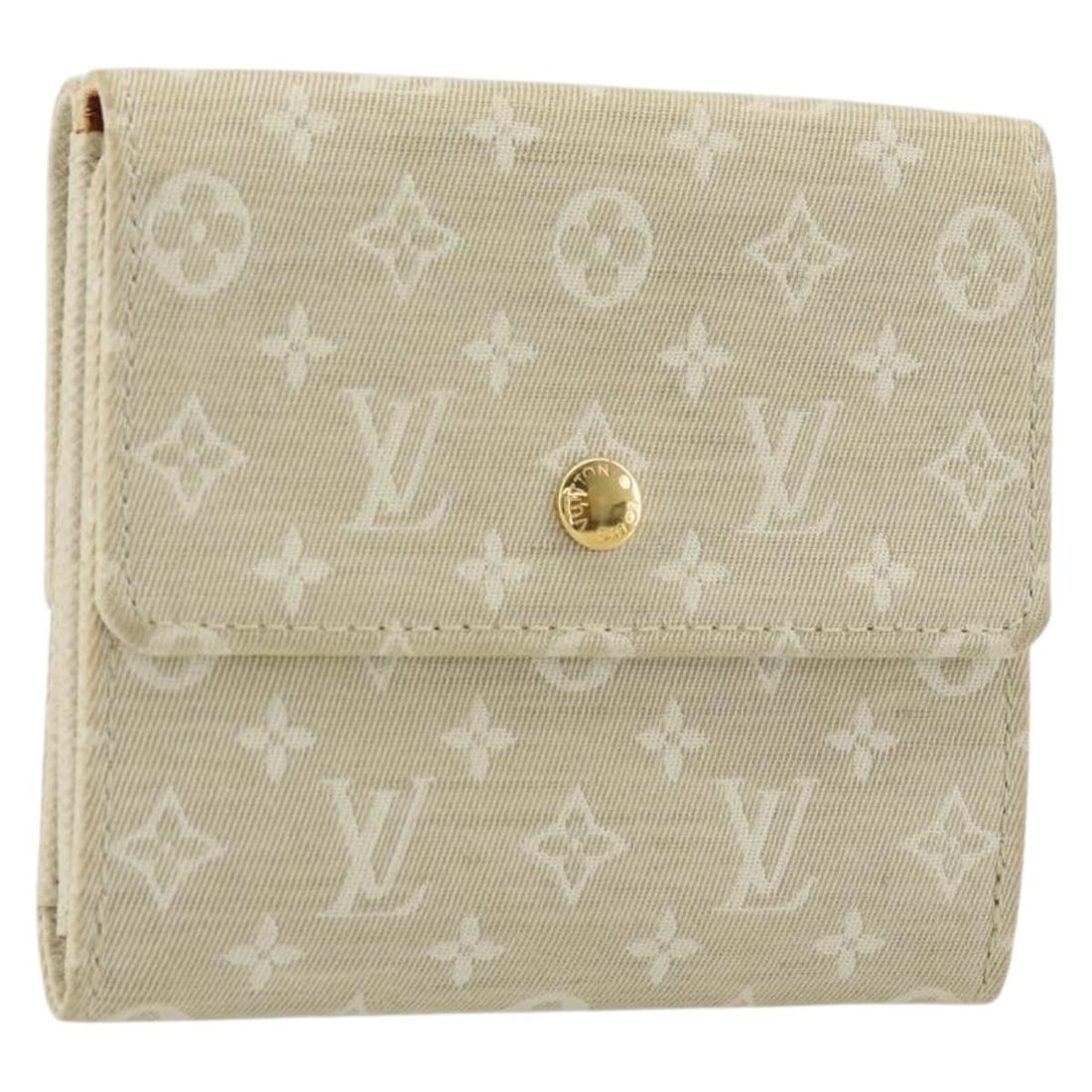 Louis Vuitton Monogram Mini Canvas Wallet M95309 Women France: Louis Vuitton Monogram Mini Canvas Wallet M95309 Women France This Louis Vuitton Mini Porte Monnaie wallet is crafted from Monogram Mini Canvas in the Dunne color. Designed for women, it features a co