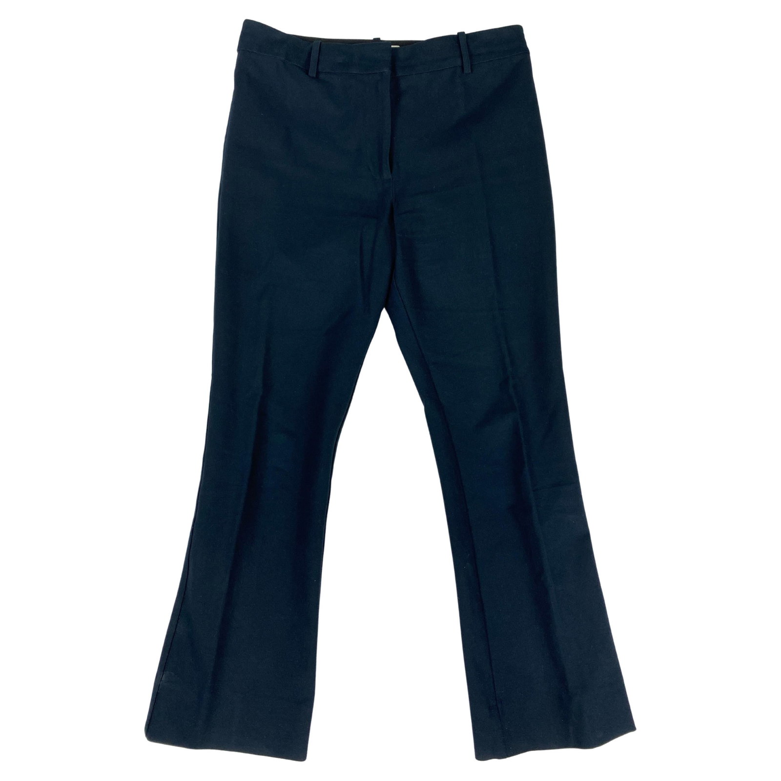 10 Crosby Derek Lam cotton blend flare pants navy size 6 (1 of 6)