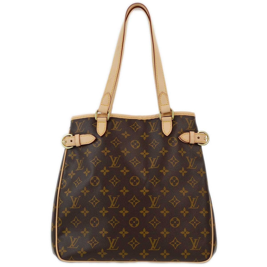 Louis Vuitton Batignolles Vertical Monogram Canvas Tote M51153: Louis Vuitton Batignolles Vertical Monogram Canvas Tote M51153 Louis Vuitton Batignolles Vertical tote handbag in brown Monogram canvas with leather trim and double handles. This medium tote features 