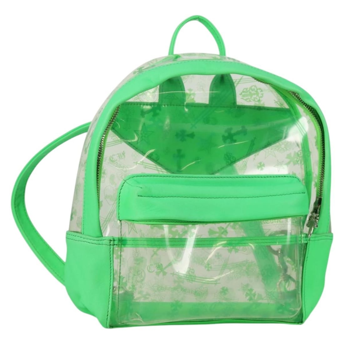 Chrome Hearts BACK TO SCHOOL Green Vinyl Backpack with Dust Bag (1 of 18)