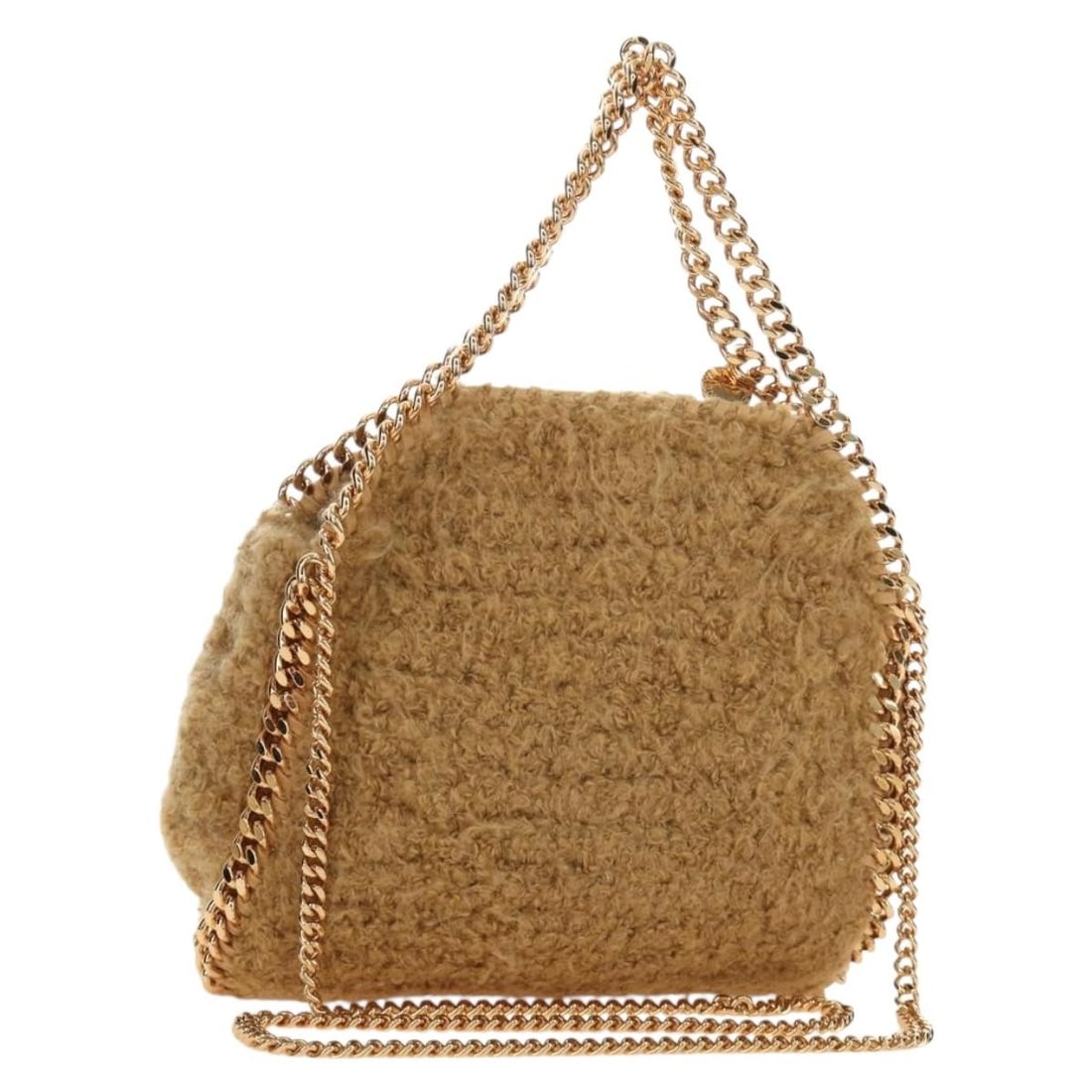 Stella MacCartney Falabella 2way Canvas Shoulder Bag Brown Gold Italy: Stella MacCartney Falabella 2way Canvas Shoulder Bag Brown Gold Italy Stella MacCartney Falabella 2-way shoulder bag in brown and gold canvas. Made in Italy, this women's bag includes a dust bag and s