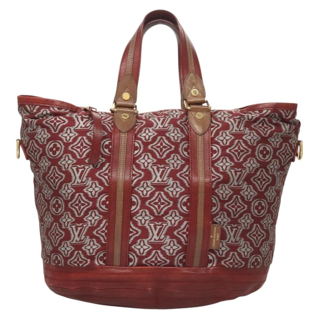 Limited Edition Burgundy Monogram Jacquard Aviator Bag by Louis Vuitton (1 of 18)