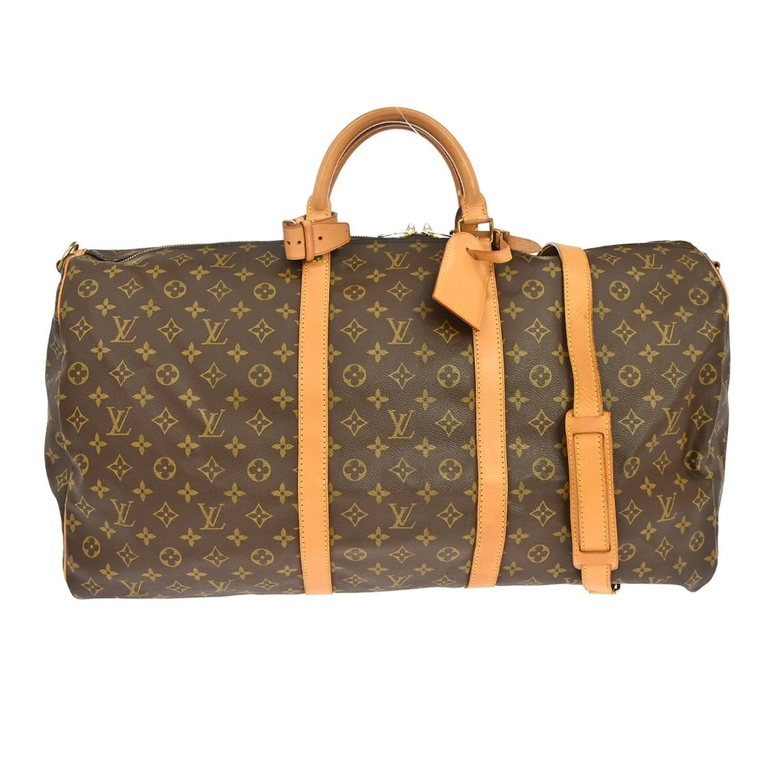 Louis Vuitton Keepall Bandouliere 60 Monogram Canvas Travel Duffle M41412: Louis Vuitton Keepall Bandouliere 60 Monogram Canvas Travel Duffle M41412 Louis Vuitton Keepall Bandouliere 60 duffle bag in brown Monogram canvas and leather with a zip closure, double handles, and a