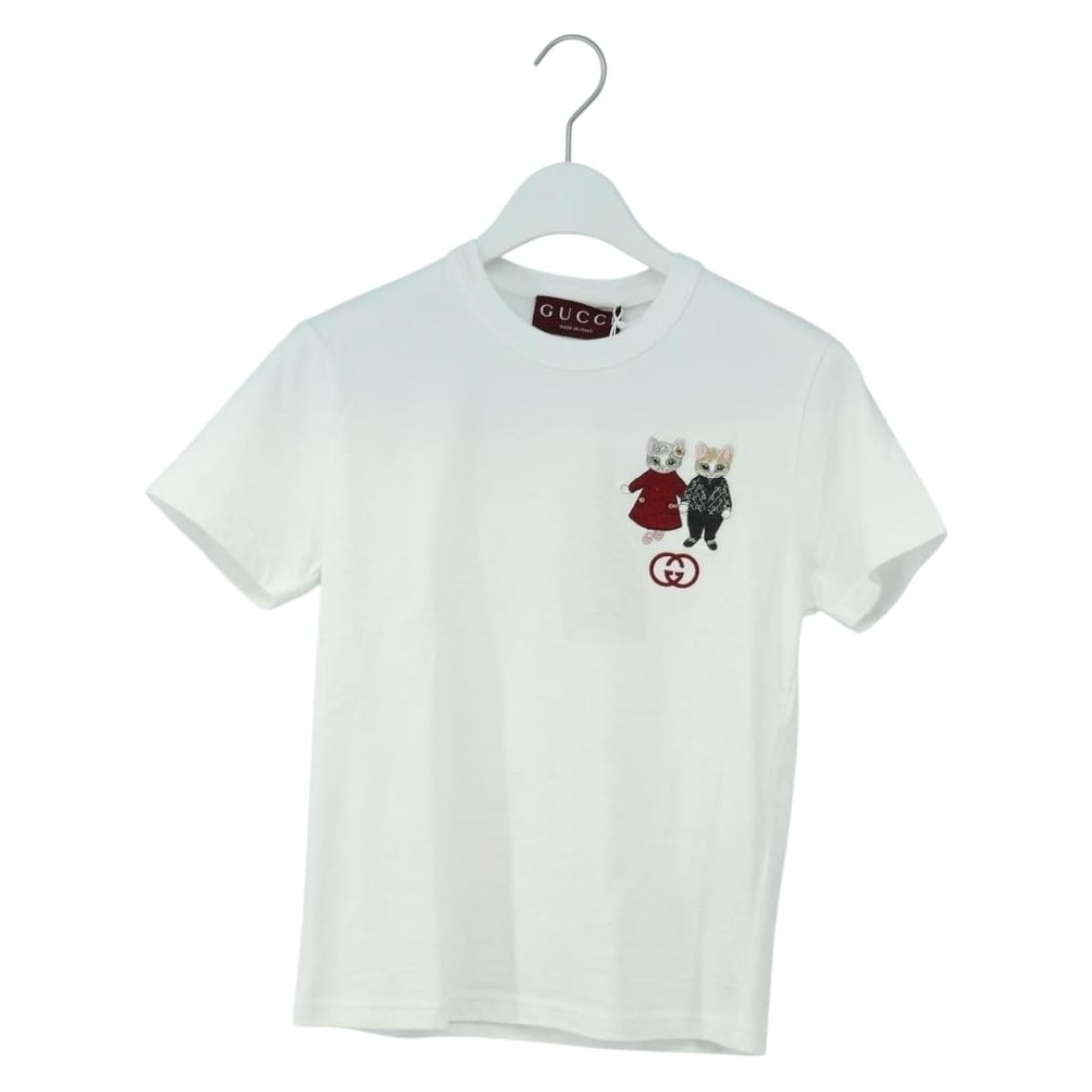 Gucci Higuchi Yuko White Cotton Short Sleeve T Shirt Women: Gucci Higuchi Yuko White Cotton Short Sleeve T Shirt Women Gucci short-sleeved T-shirt from the Higuchi Yuko collaboration, made of 100% cotton in white. Designed for women and made in Italy, it is of