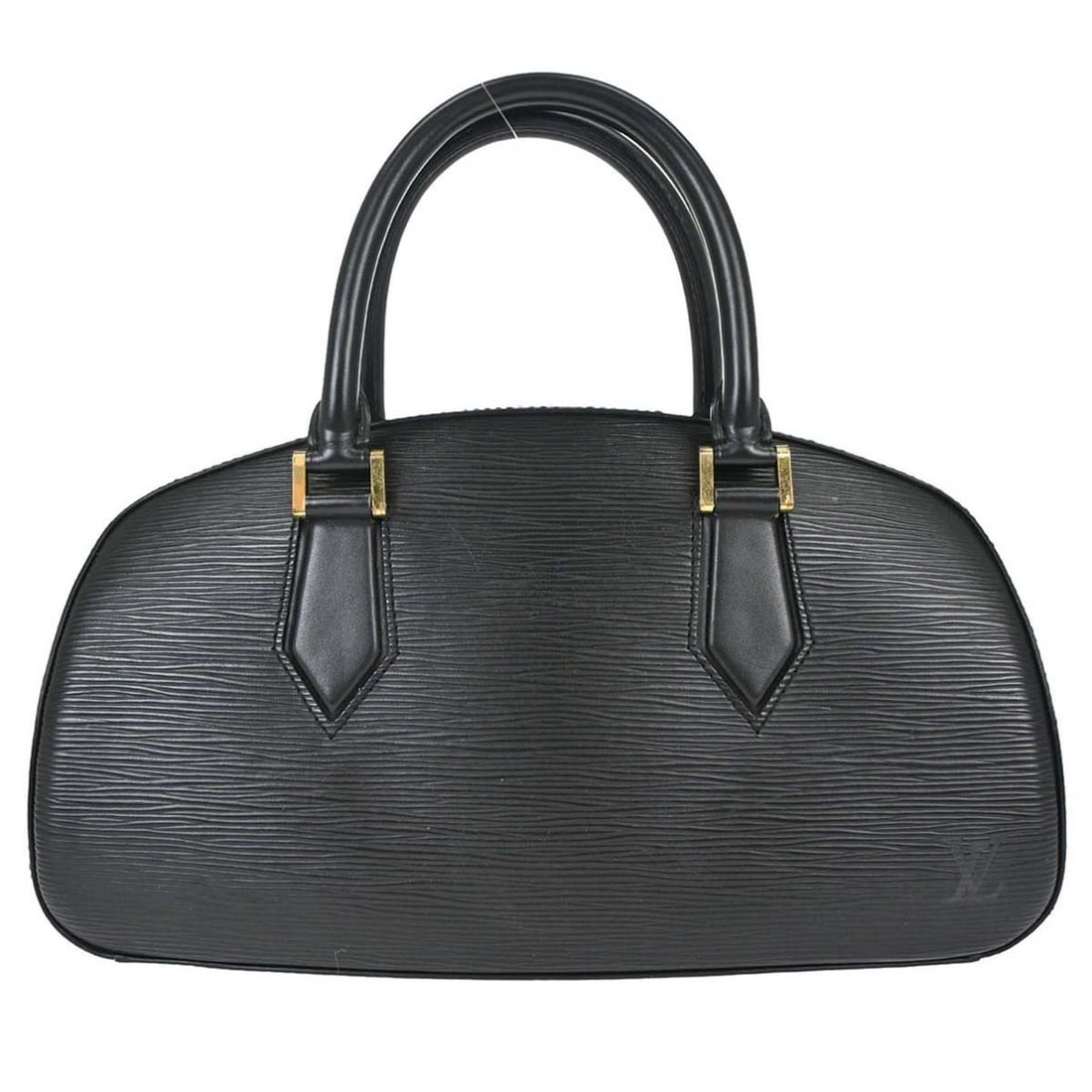 Louis Vuitton Jasmin Black Leather Handbag: Louis Vuitton Jasmin Black Leather Handbag Louis Vuitton Jasmin Epi Leather handbag in black leather. The bag is designed for women and was made in France. It measures 32 cm x 18 cm x 10 cm and is des