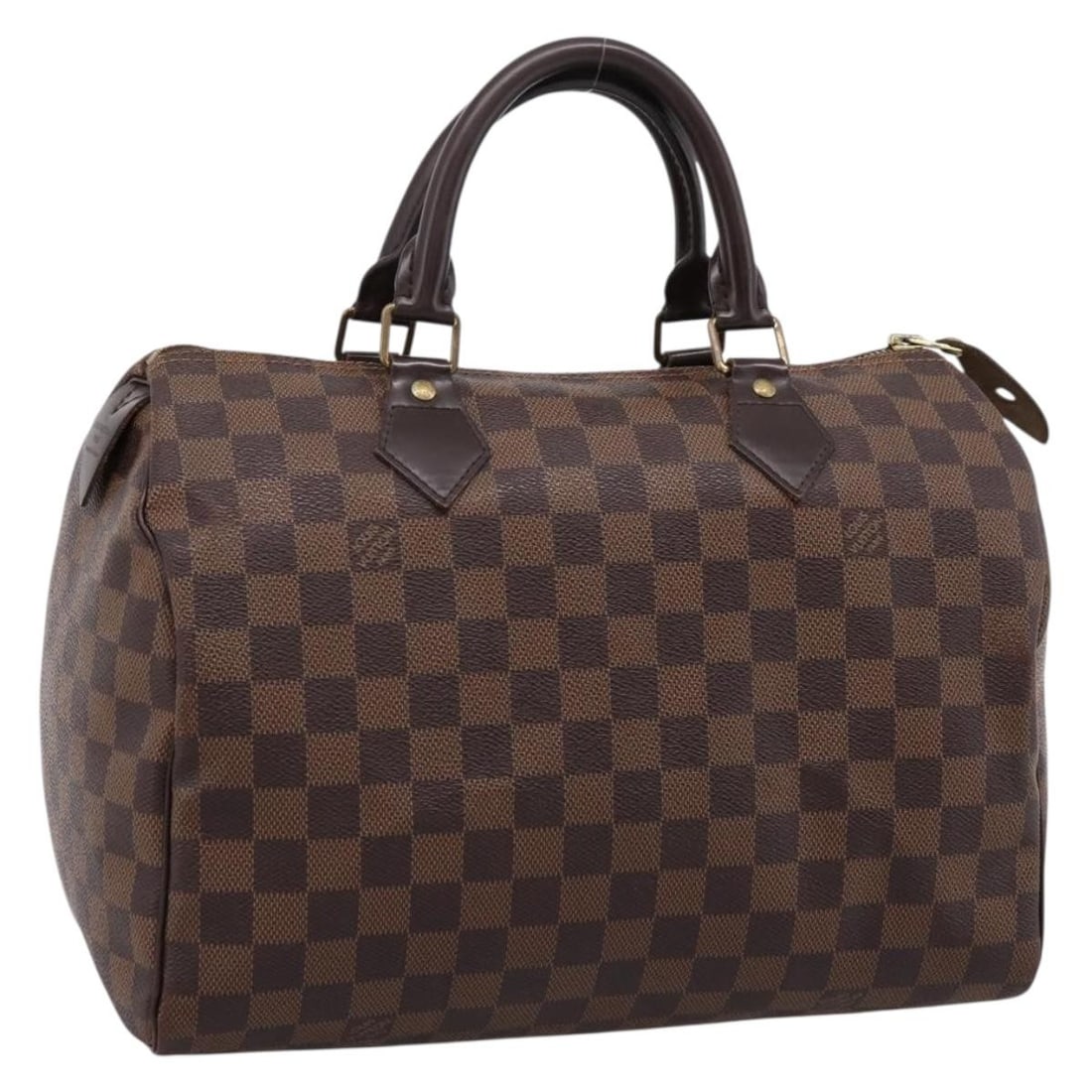 Louis Vuitton N41364 Speedy 30 Hand Bag Damier Ebene Canvas: Louis Vuitton N41364 Speedy 30 Hand Bag Damier Ebene Canvas Louis Vuitton Speedy 30 handbag in Damier Ebene canvas, made in France. This women's handbag includes a dust bag and is in AB condition, des