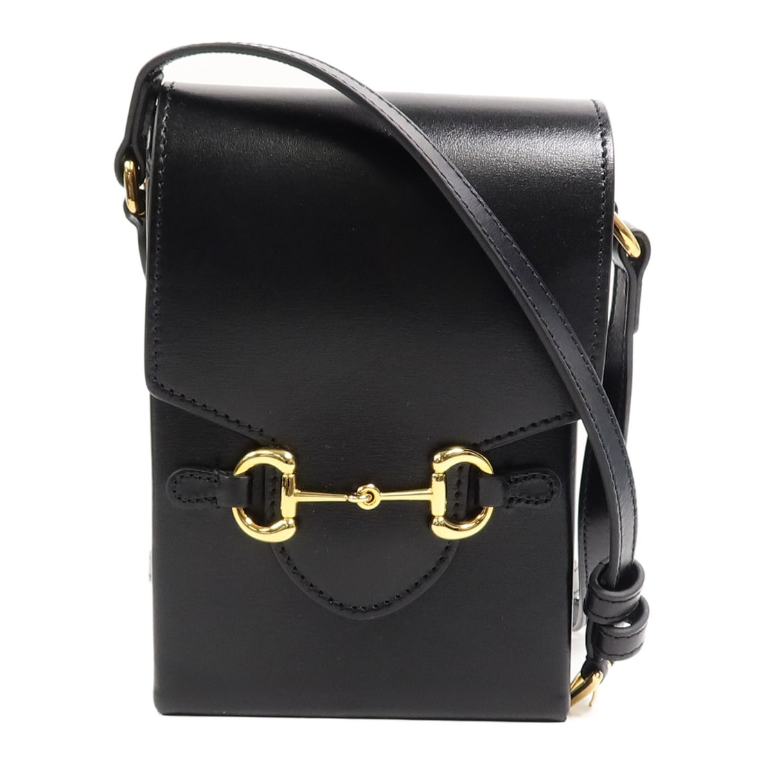 GUCCI 1955 Horsebit Shoulder Bag 625615 Black Calfskin Leather: GUCCI 1955 Horsebit Shoulder Bag 625615 Black Calfskin Leather Gucci GG Horsebit Shoulder Bag model 625615 in black calfskin leather. This women's regular-size shoulder bag features a black exterior a