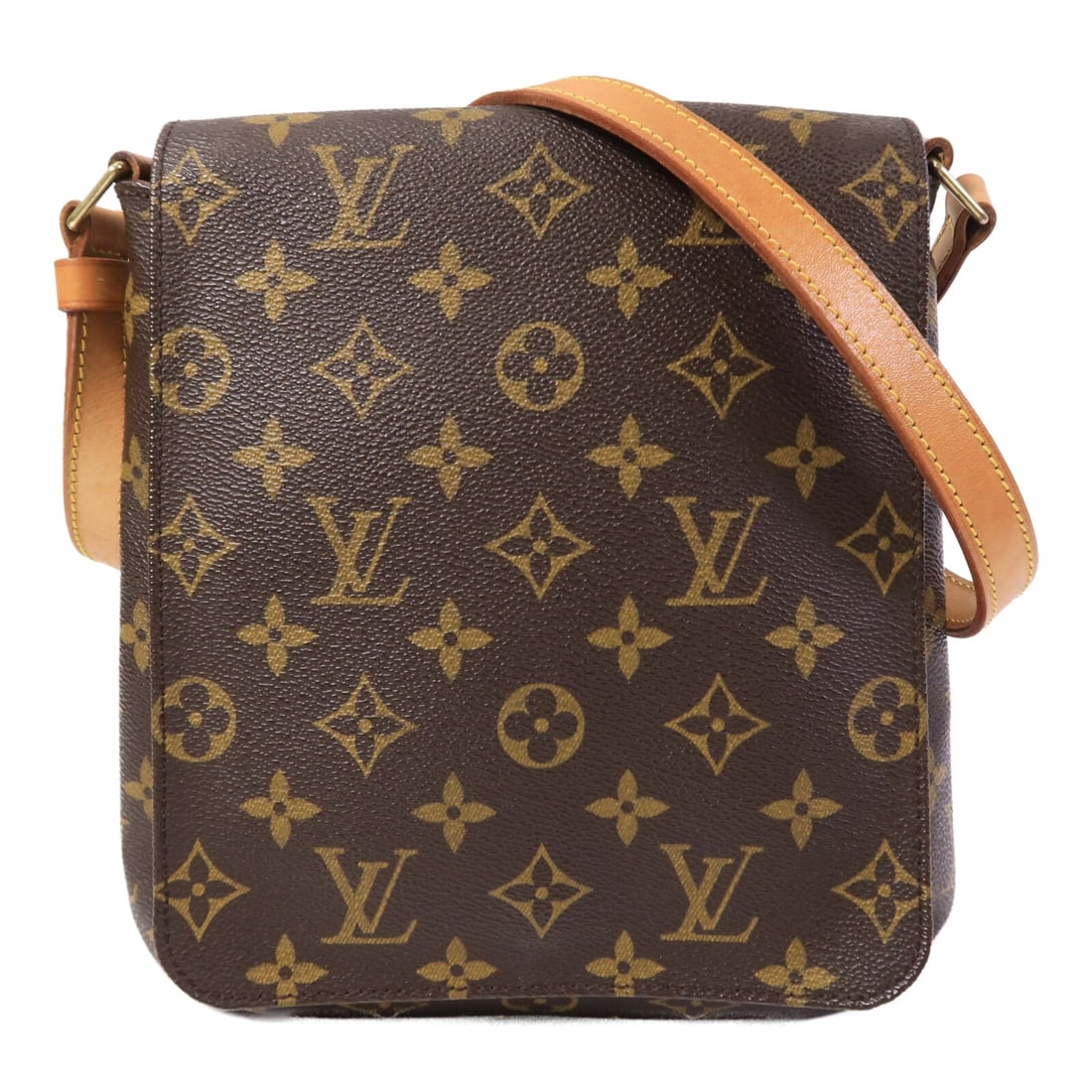 Louis Vuitton Musette Salsa M51258 Monogram Shoulder Bag Brown: Louis Vuitton Musette Salsa M51258 Monogram Shoulder Bag Brown Louis Vuitton Musette Salsa Short Shoulder Bag, model M51258, in brown Monogram PVC coated canvas. This women's shoulder bag features a f
