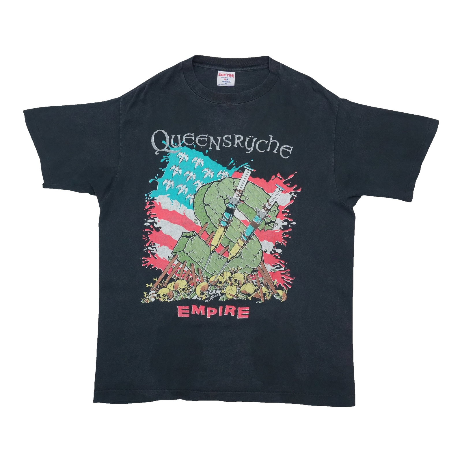 Queensryche Building Empires 1991 World Tour T Shirt XL (1 of 5)