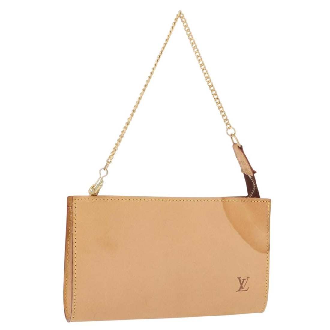 Louis Vuitton Bucket PM Nomade Leather Beige Pouch France: Louis Vuitton Bucket PM Nomade Leather Beige Pouch France Louis Vuitton Bucket PM pouch in beige Nomade leather. Made in France, this women's pouch is offered without the original box or dust bag and 