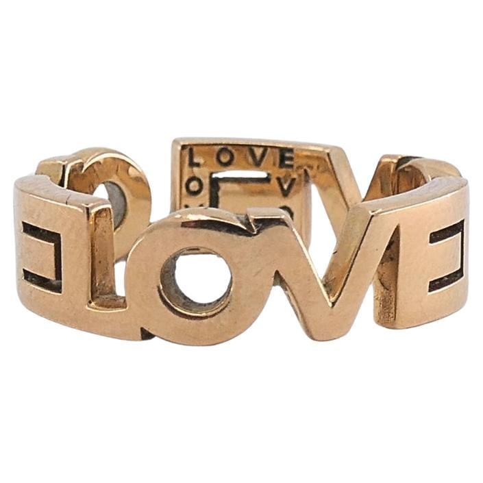 14k Gold Openwork LOVE Ring Size 7 Vintage (1 of 5)