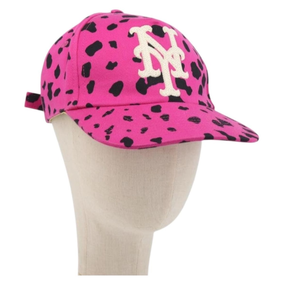 Gucci 729581 New Era Mets Pink Black Cotton Cap (1 of 18)