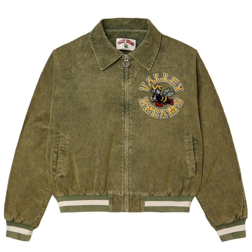 Vale Angry Bee Jacket Olive Green Size Large (1 of 2)