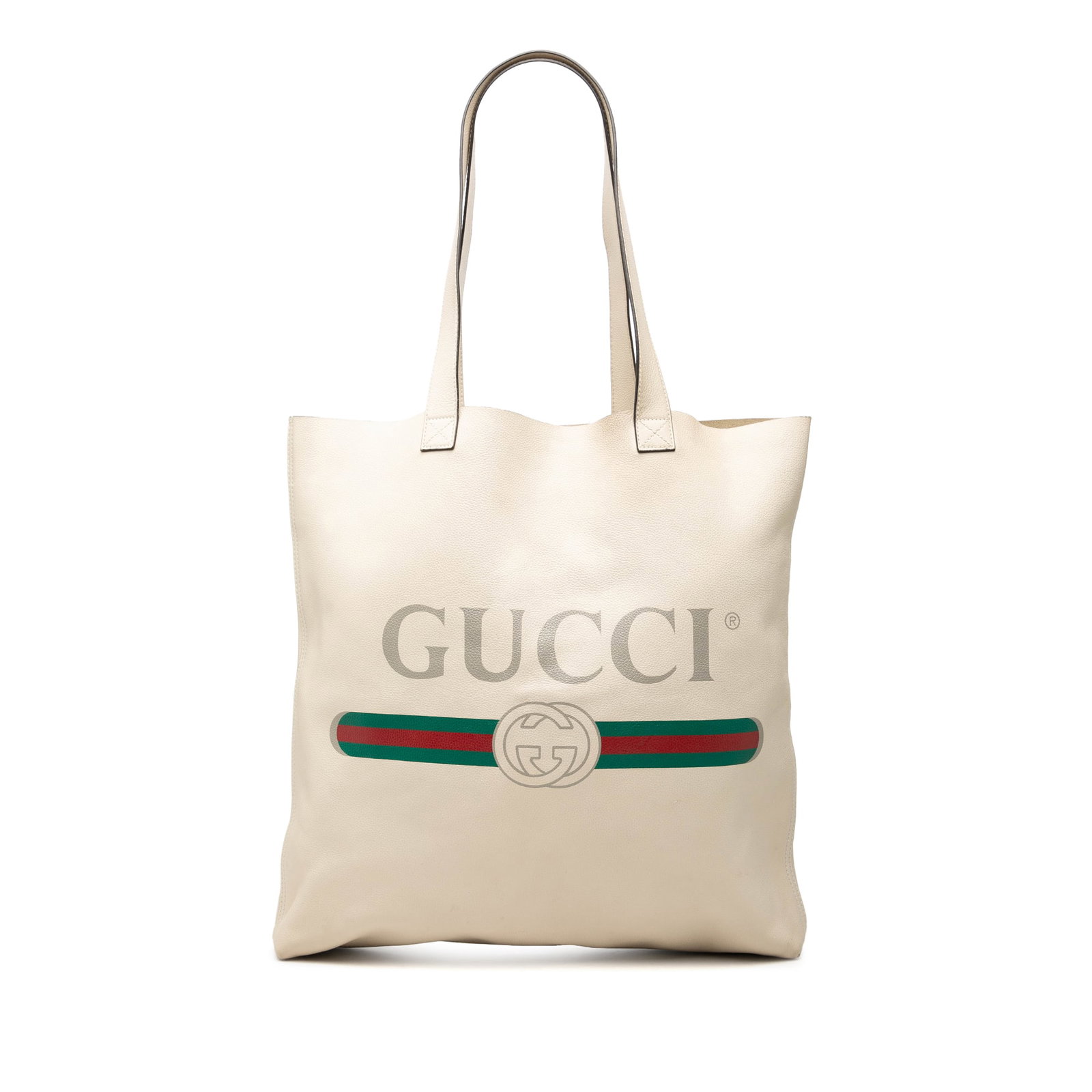 Gucci Calfskin Logo Leather Tote Bag Brown: Gucci Calfskin Logo Leather Tote Bag Brown Gucci Calfskin Logo Tote in brown leather with flat leather straps and an open-top design. Made in Italy. Condition is B+ with visible wear and use throughou