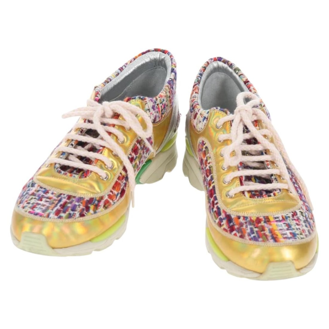 CHANEL G30442 Womens Multicolor Leather Sneakers Made in Italy (1 of 18)
