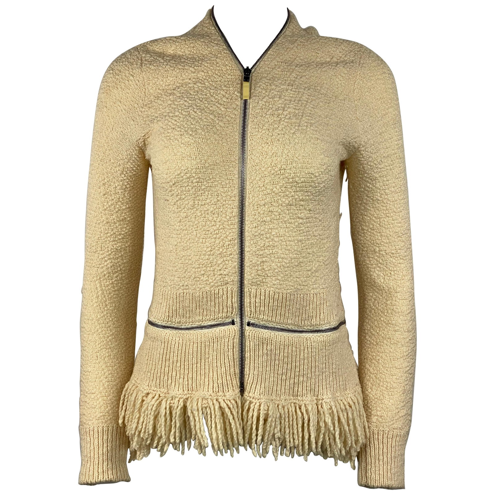 Alexander McQueen Wool Cashmere Cardigan Sweater Large Off White (1 of 10)