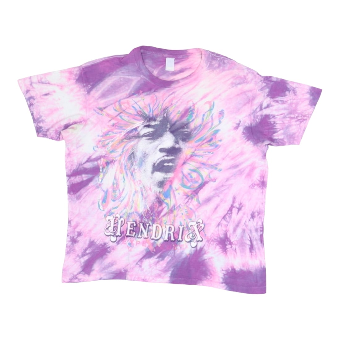 Pink Jimi Hendrix Experience 1990s Tie Dye Cotton T Shirt (1 of 6)