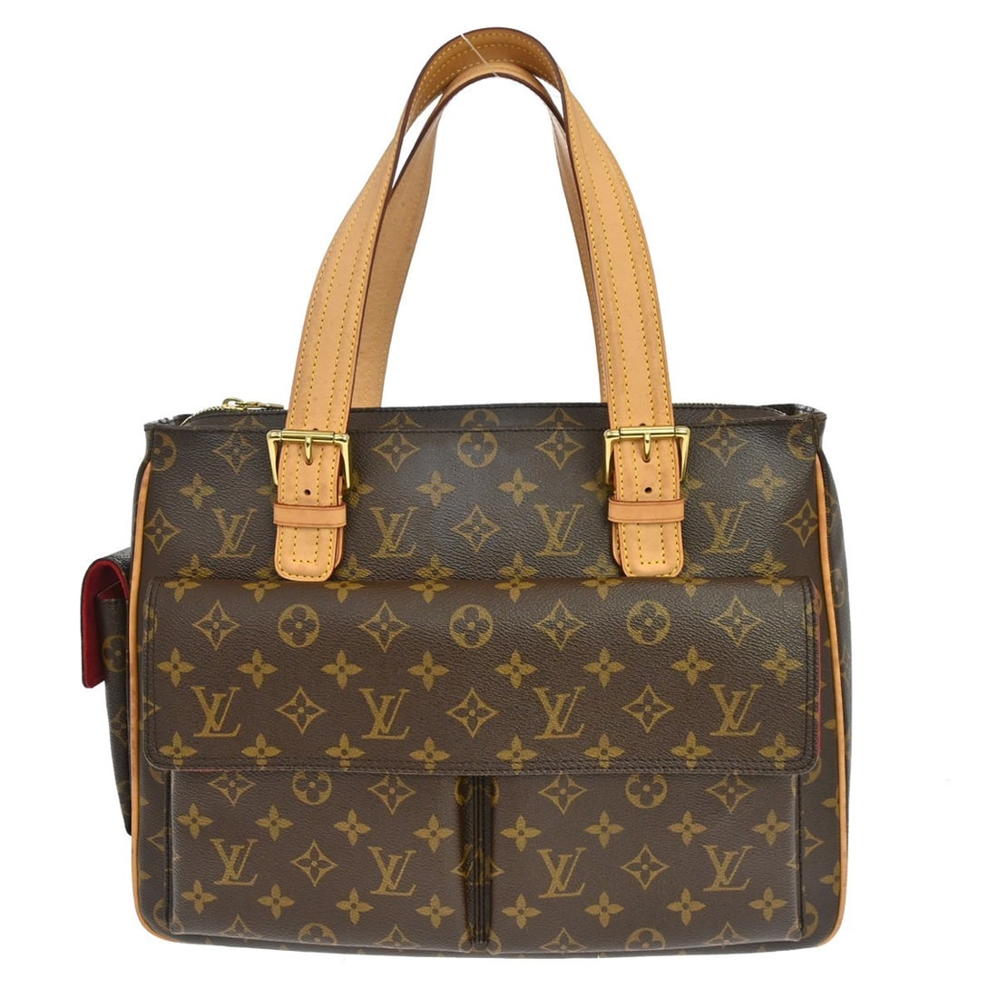 Louis Vuitton Multipli Cite Monogram Canvas Handbag M51162: Louis Vuitton Multipli Cite Monogram Canvas Handbag M51162 Vintage Louis Vuitton Monogram Multipli Cite handbag in brown Monogram canvas and leather, featuring a zip closure, double handles, and a lar