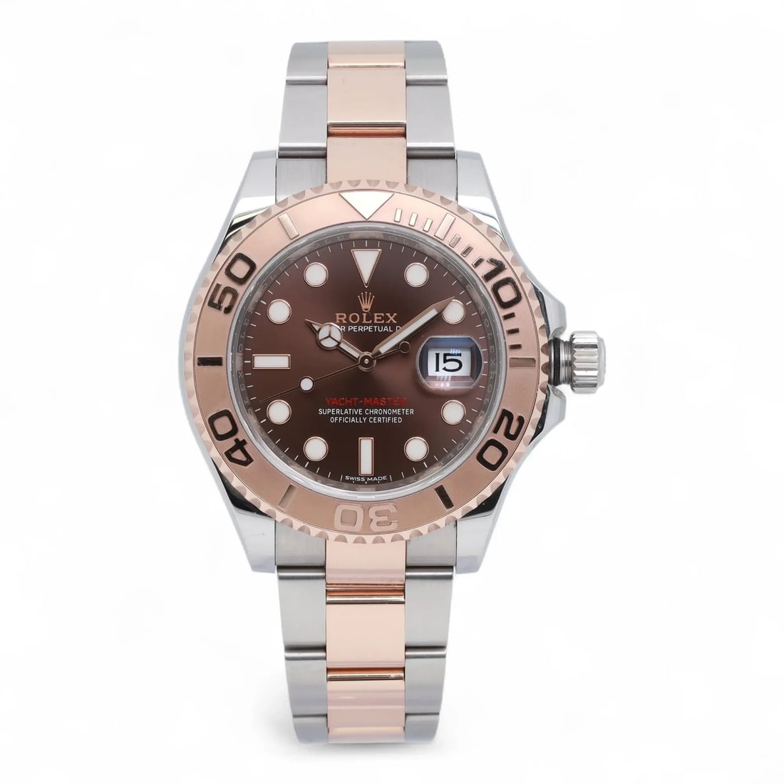 Rolex Yacht Master 126621 Automatic 40mm Steel Rose Gold Wristwatch: Rolex Yacht Master 126621 Automatic 40mm Steel Rose Gold Wristwatch Pre-owned Rolex Yacht Master wristwatch in great condition, recently serviced, with minor blemishes from handling and shipping. This