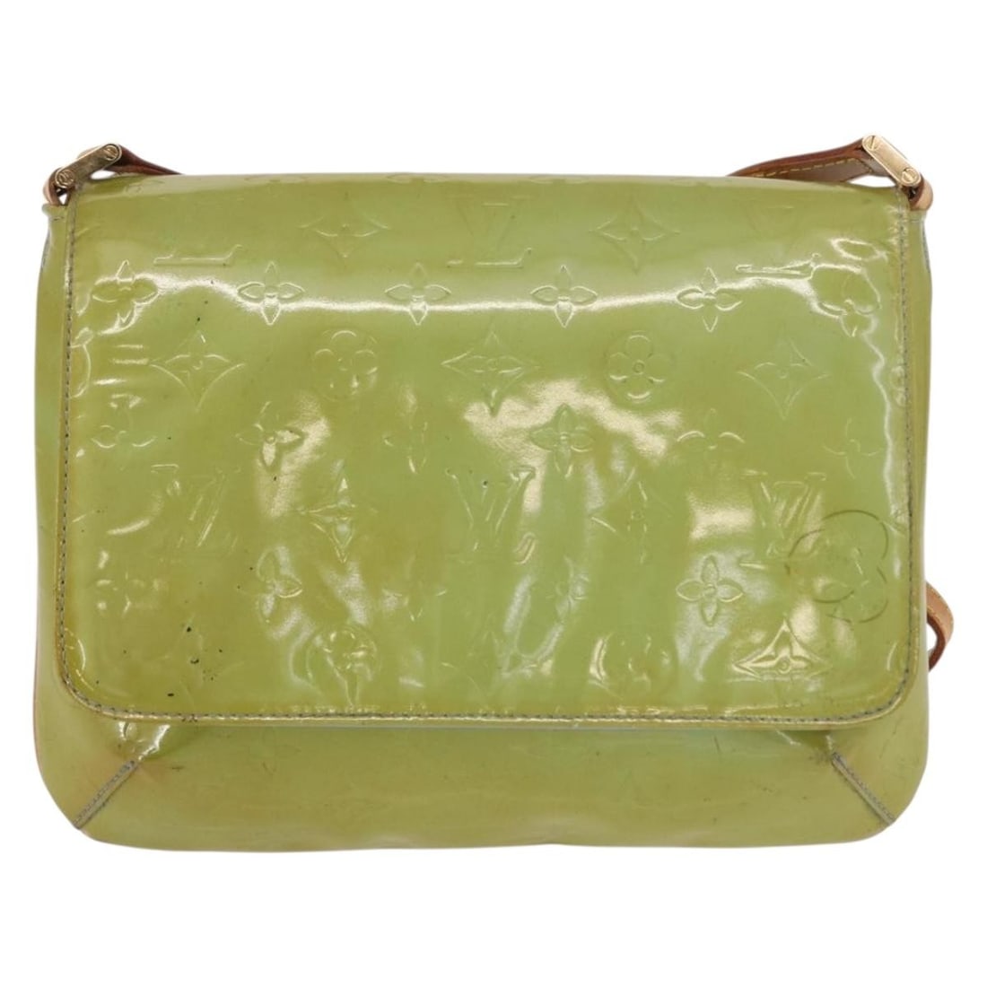 Blue Patent Leather Louis Vuitton Thompson Street Purse: Blue Patent Leather Louis Vuitton Thompson Street Purse This Louis Vuitton Thompson Street Handbag features a blue patent leather exterior with visible signs of wear including surface deformation, rub
