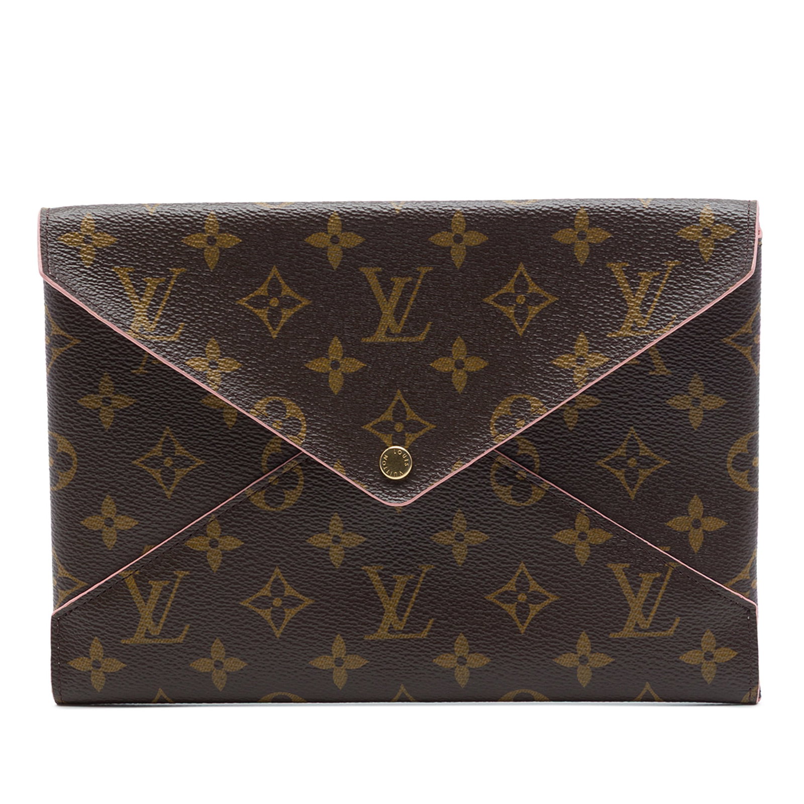 Louis Vuitton Kirigami GM Monogram Canvas Flap Pouch: Louis Vuitton Kirigami GM Monogram Canvas Flap Pouch Louis Vuitton Monogram Pochette Kirigami GM in brown monogram canvas with a front flap and snap button closure. Made in France, this bag is listed 