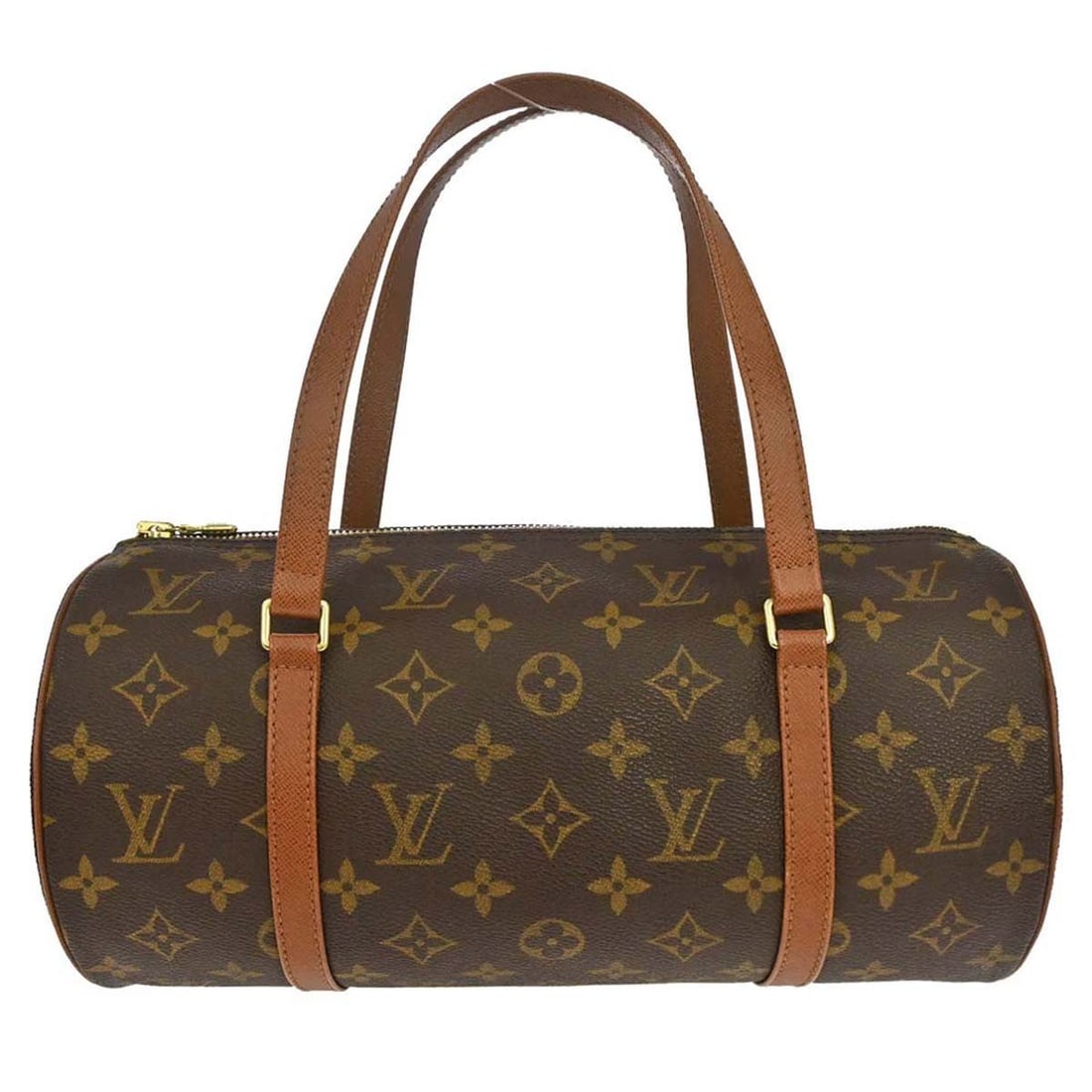 Louis Vuitton Papillon 30 Monogram Canvas Handbag M51365: Louis Vuitton Papillon 30 Monogram Canvas Handbag M51365 Vintage Louis Vuitton Papillon 30 handbag in brown Monogram canvas with leather double handles and a zip closure. Made in France, this medium-s